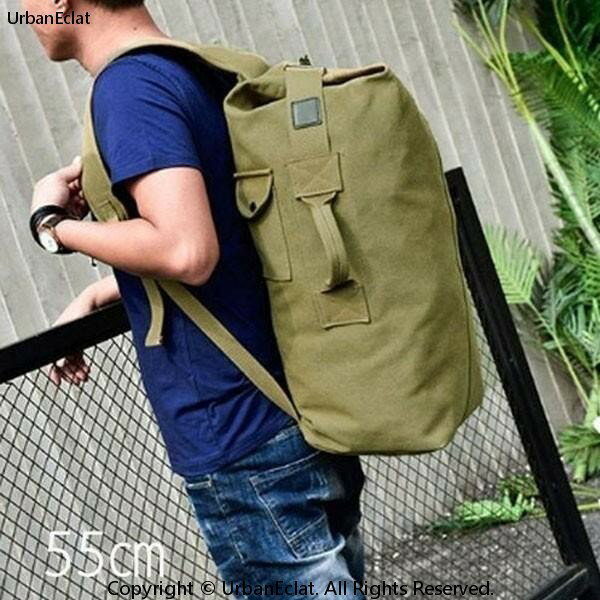 リュックサック 大容量 アウトドア 旅行バッグ リュックバッグ ミリタリー調 55cm 帆布バッグ メンズ ..