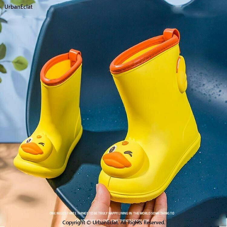 男の子 雨靴 長靴 ジュニア アヒル キッズレインブーツ おしゃれ ウサギ 14〜22cm ...