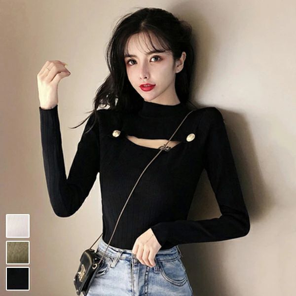 ニットセーター レディース 胸開き サマーニット トップス セクシー カシュクール 薄手 女っぽ 上着 ボ..