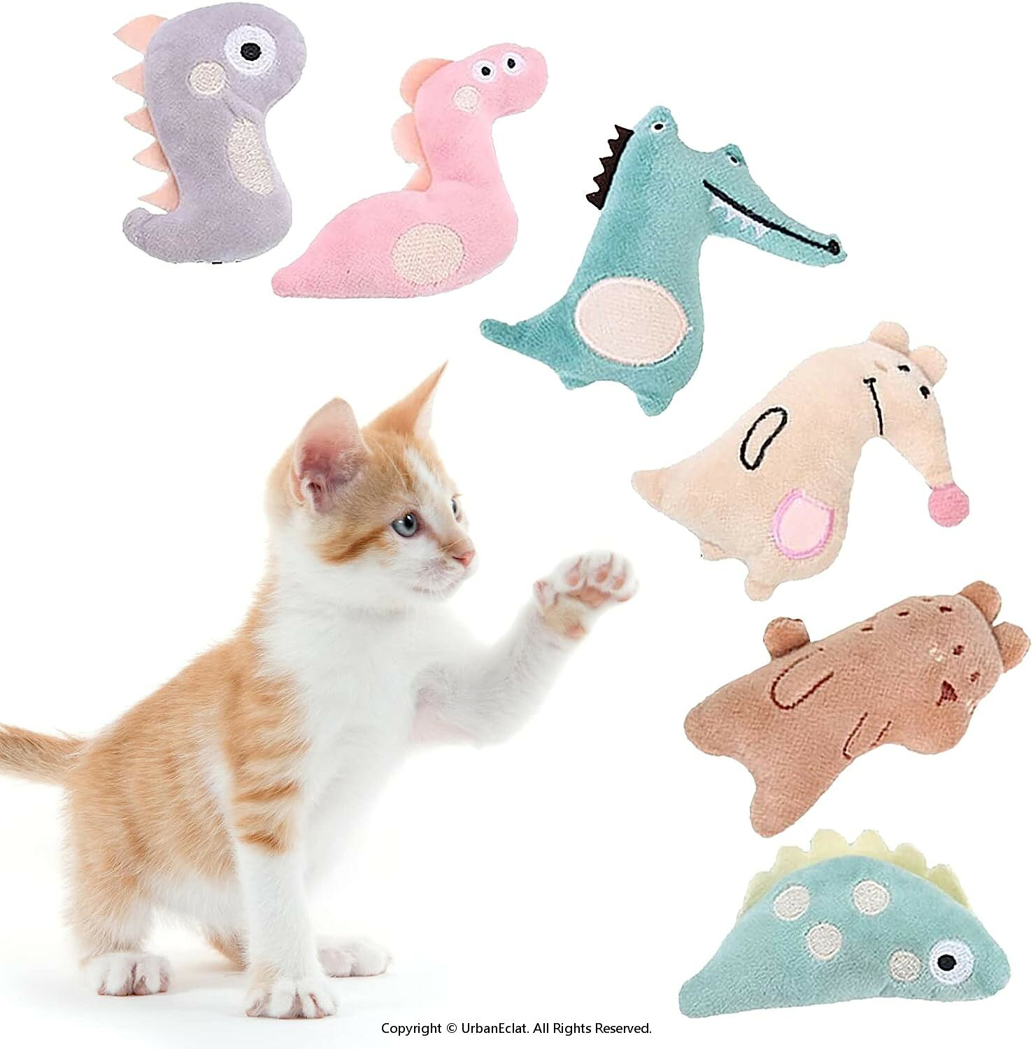 Toys - 猫 おもちゃ ネズミ 猫用知育玩具 キャットニップ ペット 噛むおもちゃ ネコ 遊び 運動不足 ストレス解消 （6個入り）