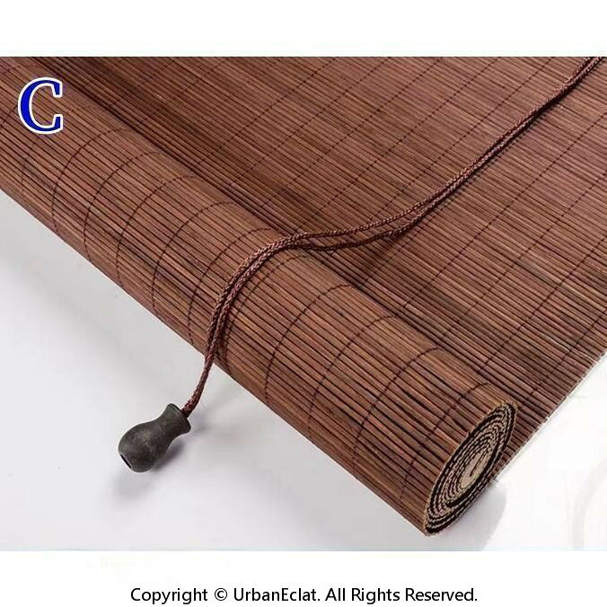 120×180cm L フレンチバンブーブラインド 洋風すだれ 竹 取り付け 目隠し 巻き上げ...