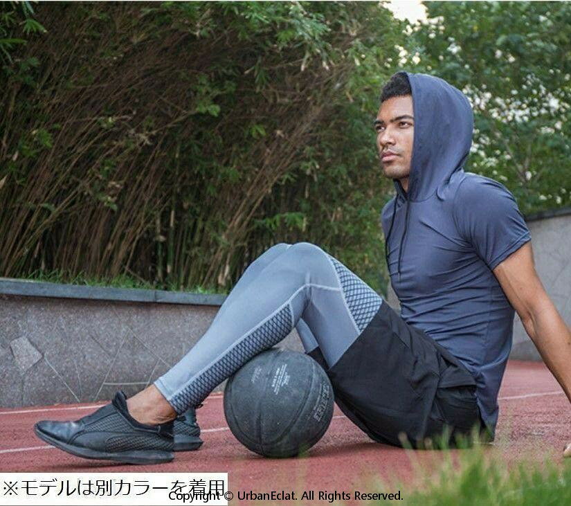 フィットネス レギンス アンダーウェア スポーツウェア 男性 メンズ スポーツスパ...