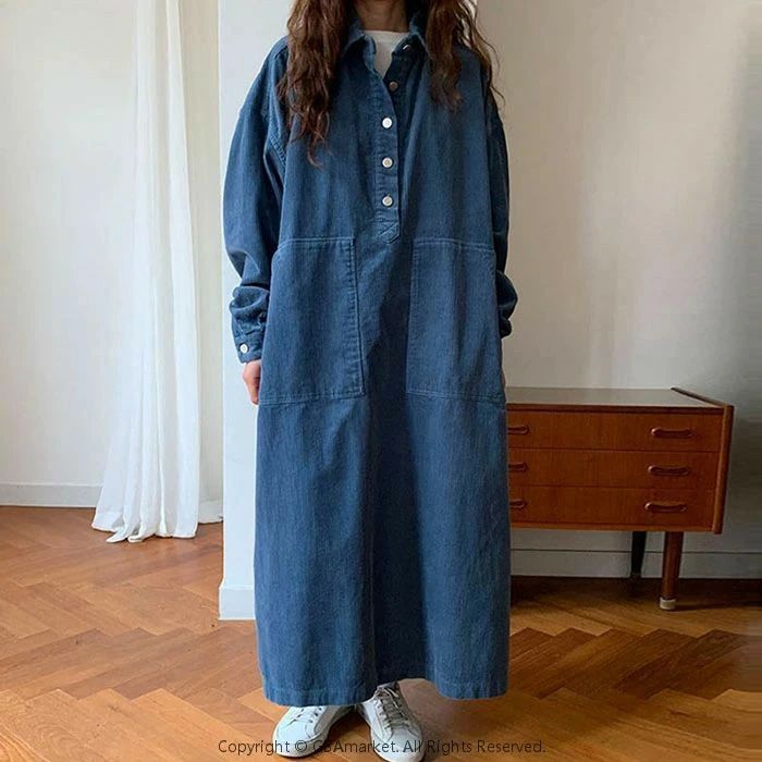 コーデュロイ ワンピース 秋冬 きれいめ ロングワンピース 大人 ワンピ ミモレ丈 長袖 かわいい ポケット付き 春秋冬 ゆったり 体型カバー 着?せ 森ガール カジュアル お洒落 きれいめ 厚手