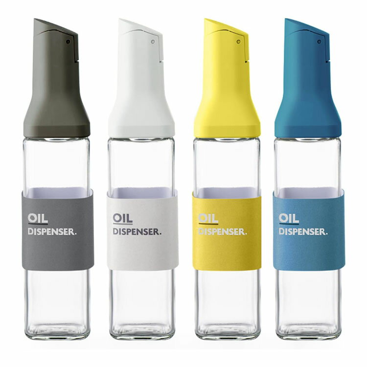 オイルボトル 醤油差し 4本セット スタイリッシュ 片手 ガラス 調味料入れ 油入れ ドレッシングボトル ..