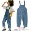 オーバーオール パンツ カジュアル デニム ロングパンツ こども デニムサロペット ベビー ジュニア K..