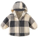 男の子 キッズ 子ども アウター ボア パーカー ブルゾン ボアジャケット もこもこ ふわふわ フード付き チェック 通園 通学 小学生 ギフト プレゼント 暖かい 羽織 春 秋 冬 70 80 90 100 110 120 130 140 cm db4224218 dave&bella デイブベラ