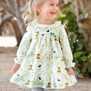キッズ ワンピース 女の子 長袖 子供服 襟付き 花柄 リバティ 動物柄 ティアードスカート かわいい 通学 通園 普段着 春 夏 秋 60 70 80 90 100 110 120 130 cm db1220117 dave&bella デイブベラ