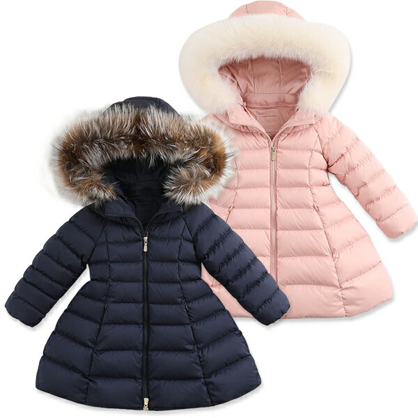 女の子 アウター ダウンジャケット ミドル丈 冬 80 90 100 110 120 130 140 cm tw82912 Marc＆Janie シンプル 上品 フォーマル カジュアルのサムネイル