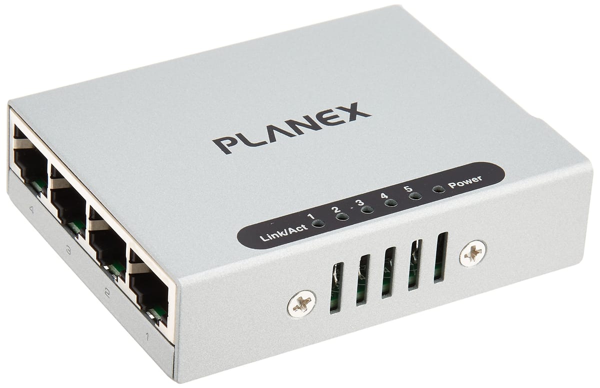 PLANEX 5ポート 10/100M スイッチングハブ FX-05Mini