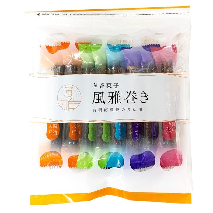 Rakuten - 海苔菓子 風雅巻きお試し 12本ミックスパック 1袋