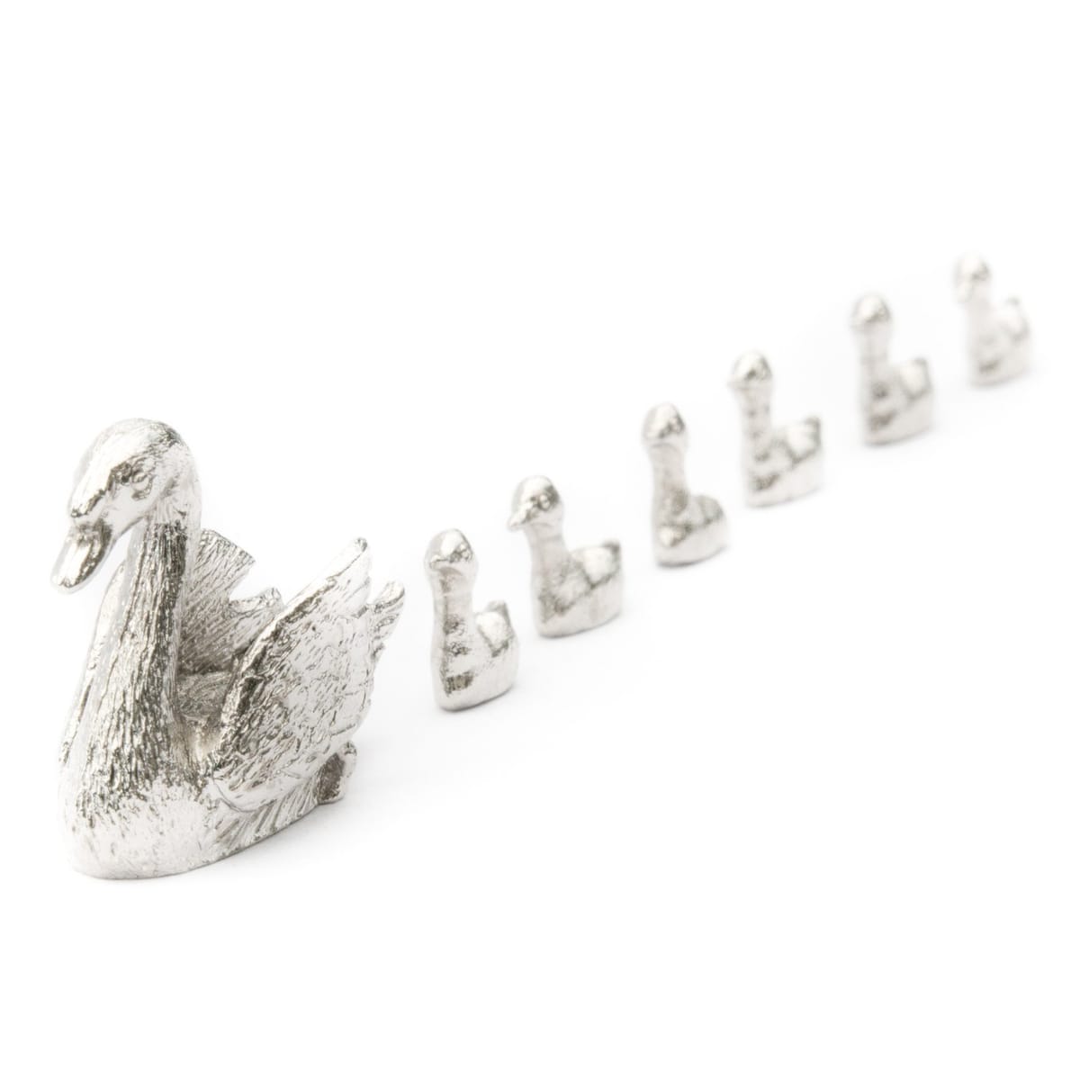 白鳥の親子 イギリス製 アニマル アート フィギュア コレクション