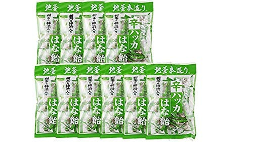 【柿渋】井関食品 甜茶と柿渋入り 辛ハッカはな飴 100gx10
