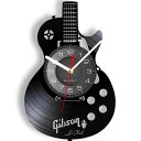 Timethink アコースティックギター 30.5 cm LED ビニール LP ウォールアート ウォールクロック 7色 楽器 寝室 ホーム インテリア 壁装飾 ビニール レコード ナイトライト 壁時計 ロックンロール 音楽 ギフト 男性用 洞窟(3)