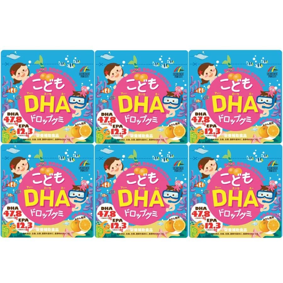 ユニマットリケン こどもDHAドロップグミ 90粒×6個