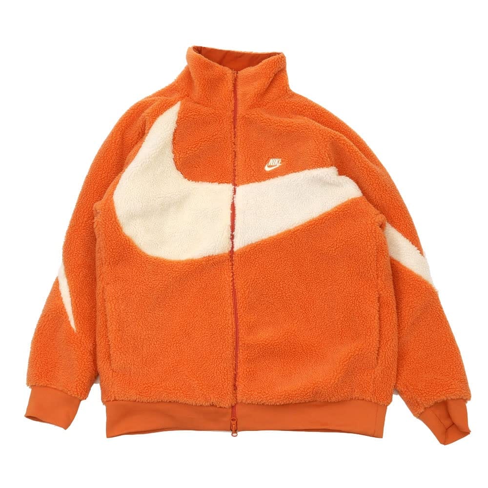 [ナイキ] SWOOSH FULL ZIP JACKET ボア フリース ジャケット HOT CURRY/COCONUT MILK BQ6546-808 [Mサイズ]