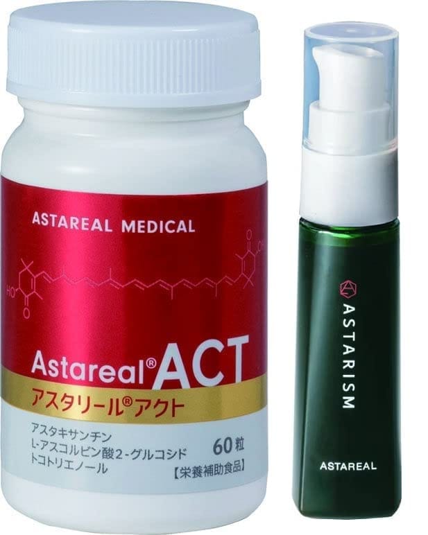 【抗酸化成分アスタキサンチン配合サプリ&美容液】アスタリールACT2+アスタリズム