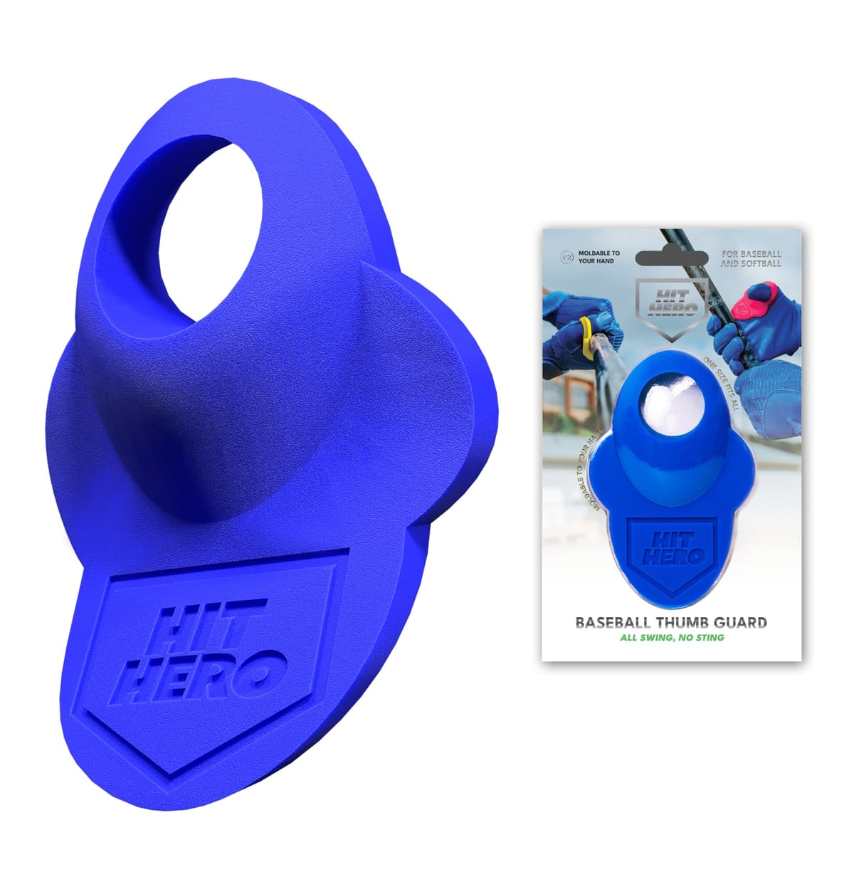 ヒットヒーロー、野球親指ガード、バッターバッティンググリップ、フィンガーガード、アクセサリー、バ..