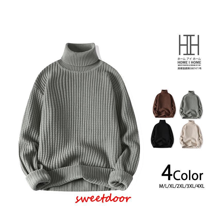 セーター タートルネックメンズ ユニセックス ニット タートルネック ハイネック ワッフル編み シンプ..