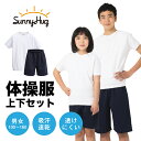 【あす楽】 体操服 体操着 半袖 学生服 上下セット 小学校 中学校 男女兼用 吸汗速乾 100 110 120 130 140 150 160 白 通学 制服 体育 肌に優しい 運動 スクール キッズ 幼稚園 小学生 中学生 子供 【あす楽】