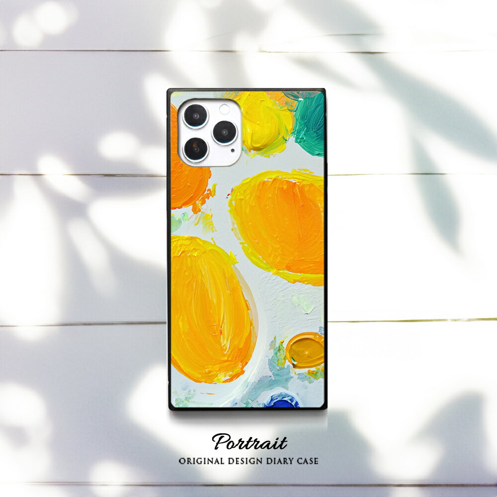 夏の果実の油絵 デザイン iPhoneケース / ハワイアン マンゴー スイカ 夏 桃 フルーツ ゴッホ おしゃれ オリジナル オーダーメイド iPhone Pro mini ハードケース 強化ガラス 衝撃吸収 耐衝撃 名入れ オーダーメイド 他機種対応 スクエア アイフォーン アイフォン