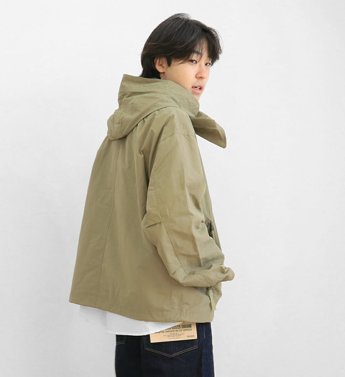 楽天市場】ショートモッズコート（カラーカーキグリーン）（メンズ