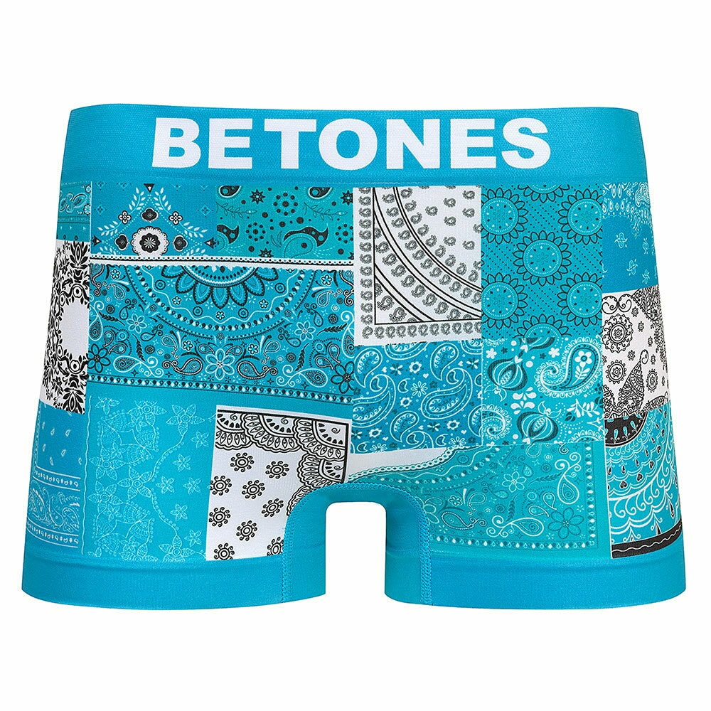 【 BANDANA 】ビトーンズ BETONES バンダナ ボクサーパンツ アンダーウェア 下着 インナー BAN001-7 メンズ レディース ユニセックス ペアパンツ お揃い 速乾 伸縮 プリント シームレス ギフト かわいい おしゃれ urbene アーベン 普段使い