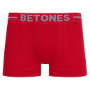 【 SKID3 RED 】ビトーンズ BETONES スキッド レッド 赤 無地 ボクサーパンツ アンダーウェア 下着 インナー メンズ レディース ユニセック...