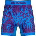 【 大きめサイズ 約34~43インチ 】ボクサーパンツ B+BETONES ビープラス ビトーンズ B+SNAKE2 スネーク へび 蛇 ボクサー アンダーウェア 下着 ナイトウェア インナー メンズ フリーサイズ お揃い 速乾 伸縮 プリント シームレス かわいい おしゃれ アーベン