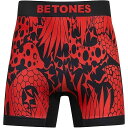 【 大きめサイズ 約34~43インチ 】ボクサーパンツ B+BETONES ビープラス ビトーンズ B+SNAKE2 スネーク へび 蛇 ボクサー アンダーウェア 下着 ナイトウェア インナー メンズ フリーサイズ お揃い 速乾 伸縮 プリント シームレス かわいい おしゃれ アーベン