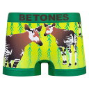【 ANIMAL4 】ビトーンズ BETONES オカピ 絶滅危惧種 希少動物 アニマル ボクサーパンツ アンダーウェア 下着 インナー D004-15 メンズ...