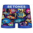 【 FISH JEWEL2 】ボクサーパンツ ビトーンズ BETONES 光 フィッシュ 宝石の魚 ボクサーパンツ アンダーウェア 下着 ナイトウェア インナー メンズ レディース ユニセックス フリーサイズ ペアパンツ お揃い 速乾 伸縮 プリント シームレス かわいい おしゃれ アーベン