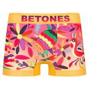 【 FELIZ 】ボクサーパンツ ビトーンズ BETONES ハッピー フェリス 幸せ ボクサーパンツ アンダーウェア 下着 ナイトウェア インナー メンズ レディース ユニセックス フリーサイズ ペアパンツ お揃い 速乾 伸縮 プリント シームレス かわいい おしゃれ アーベン