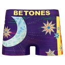 【 LUNA3 】ボクサーパンツ ビトーンズ BETONES ルナ 月 ボクサーパンツ アンダーウェア 下着 ナイトウェア インナー メンズ レディース ユニセックス フリーサイズ ペアパンツ お揃い 速乾 伸縮 プリント シームレス かわいい おしゃれ アーベン