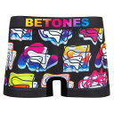 【 OVERLAP 】ボクサーパンツ ビトーンズ BETONES オーバラップ Kazuki Umigishi ボクサーパンツ アンダーウェア 下着 ナイトウェア インナー メンズ レディース ユニセックス フリーサイズ ペアパンツ お揃い 速乾 伸縮 プリント シームレス かわいい おしゃれ アーベン
