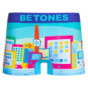 【 MIRAGE 】ビトーンズ BETONES ミラージュブルー 摩天楼 ボクサーパンツ アンダーウェア 下着 インナー MIRA001 メンズ レディース ユ...