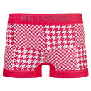 【 HOUNDSTOOTH 】ボクサーパンツ ビトーンズ BETONES ハウンドトゥース 千鳥格子 ボクサーパンツ アンダーウェア 下着 ナイトウェア インナー メンズ レディース ユニセックス フリーサイズ ペアパンツ お揃い 速乾 伸縮 プリント シームレス かわいい おしゃれ アーベン