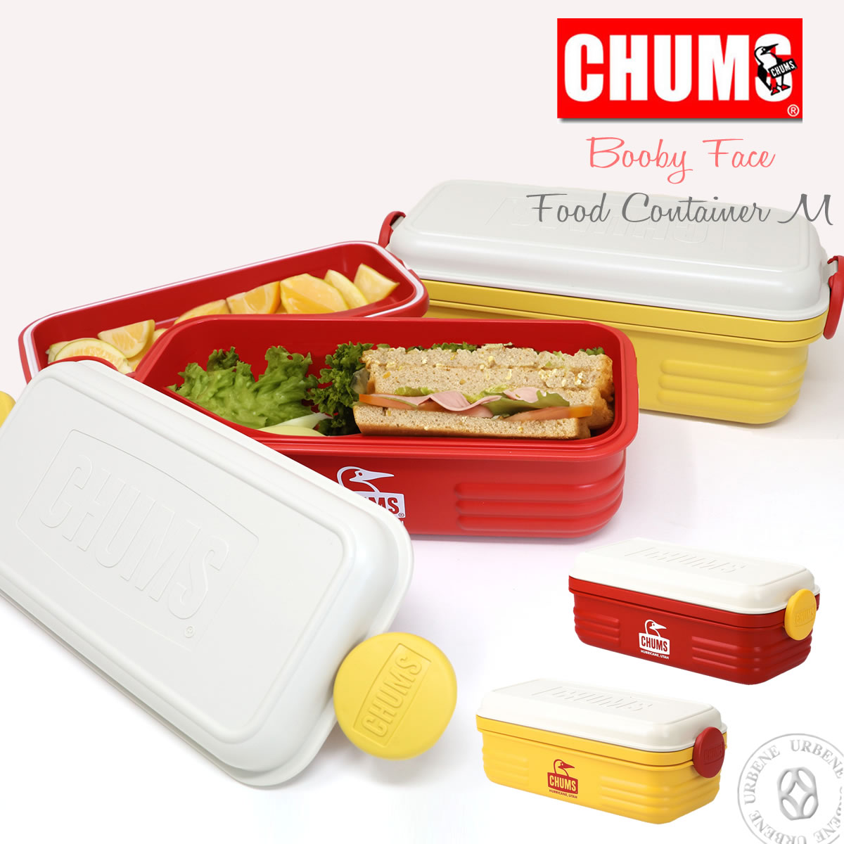 チャムス Chums ランチボックス フードコンテナ Mサイズ ( ch62-2037 ) 2段 電子レンジ 対応 食洗機 対応 1100ml お弁当箱 ピクニ...