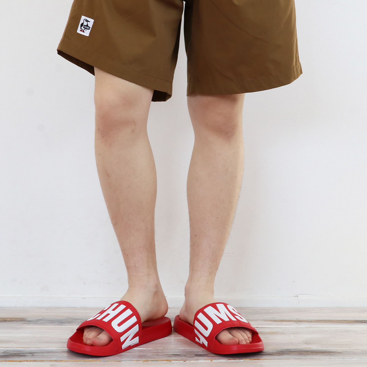 【30%OFFセール】シャワーサンダル チャムス CHUMS チャムスロゴ スプラッシュスラ...
