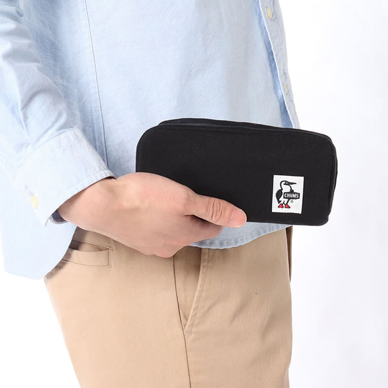 【10%OFF クーポン配布中】チャムス ペンケース シンプル バック CHUMS ハリケーン ポーチ スウェット ( ch60-3592 ) コインケース ペンケース 財布 メイクポーチ レディースバッグ バッグインバッグ 春 夏 秋 冬 ブラック グレー おしゃれ アーベン_chu_zba urbene-10005453 ジーンズ&カジュアル -アーベン- サンプル画像2