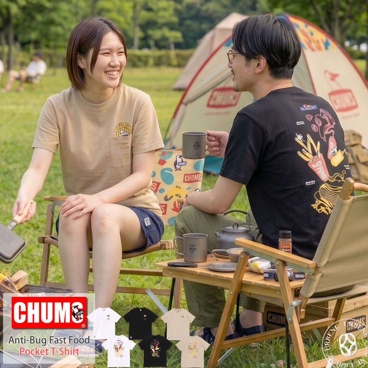 CHUMS レディースプリントTシャツ