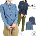 【クーポン2点で5%OFF】ドミンゴ シャツ dmg デニム D.M.G 長袖 ウエスタン シャツ (18-722e) ドミンゴ 送料無料 シャツ レディース 楽天 ディーエムジー おしゃれ アーベン 普段使い 実用的 2024年