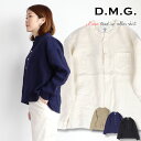 スタンドカラーシャツ ドミンゴ DMG プルオーバーワイドシャツ フレンチリネンキャンバス スタンドカラーシャツ ( 16-720l ) D.M.G 日本製 カジュアル 麻 洗いざらし ブラウス トップス レディース 送料無料 ディーエムジー おしゃれ アーベン 普段使い 実用的 2025年 楽天