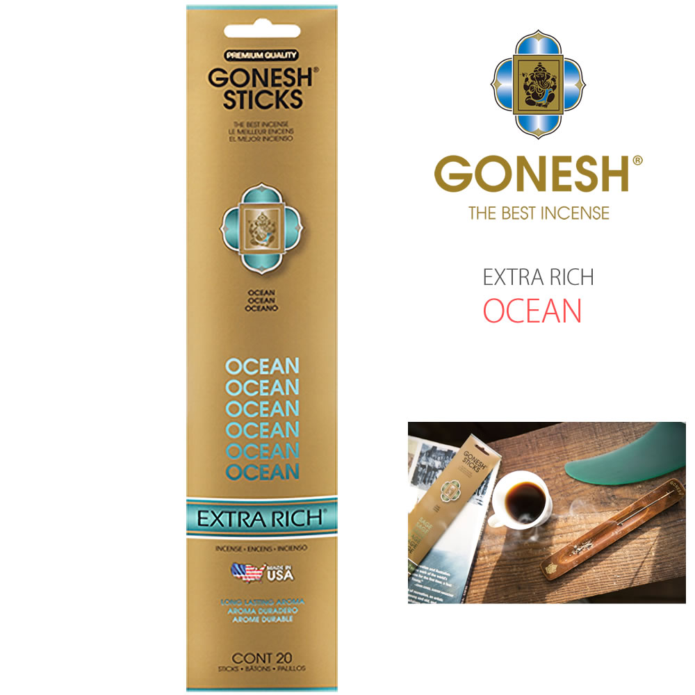 【OCEAN】GONESH インセンススティック エクストラリッチシリーズ お香 20本入り ガーネッシュ ( GOXRO..