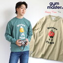 プリントTシャツ ジムマスター Gym Master ハッピータイム 覆面レスラー ロングスリーブカットソー 長袖 TEE HAPPY TIME ( g221754 ) クルーネック ロンTee カットソー かわいい 男女兼用 レディース メンズ gymmaster アーベン 送料込み 2024年 春夏スタイル