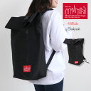 リュックサック マンハッタンポーテージ ヒルサイド バックパック ロールトップ Manhattan Portage ( MP1253 ) 定番 スクウェア かばん メンズ レディース ブラック 黒 スポーツ 大容量男女兼用バッグ デイバッグ アウトドア コーデュラナイロン おしゃれ かっこいい 2024年