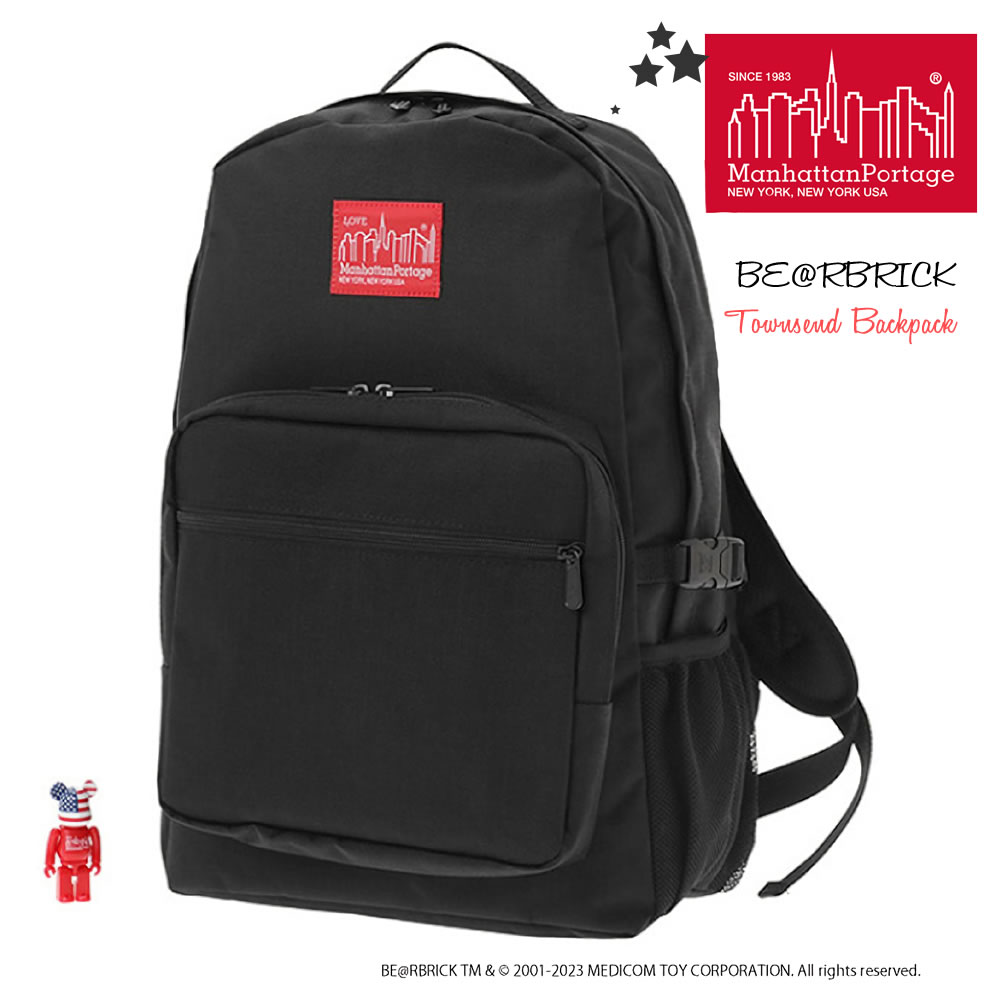  リュックサック マンハッタンポーテージ Manhattan Portage ベアブリック BE@RBRICK コレクション タウンゼントバックパック タウンユース ( MP2236BE@RBRICK23 ) PCバッグにも 送料無料 デイバッグ メンズ レディース おしゃれ アーベン