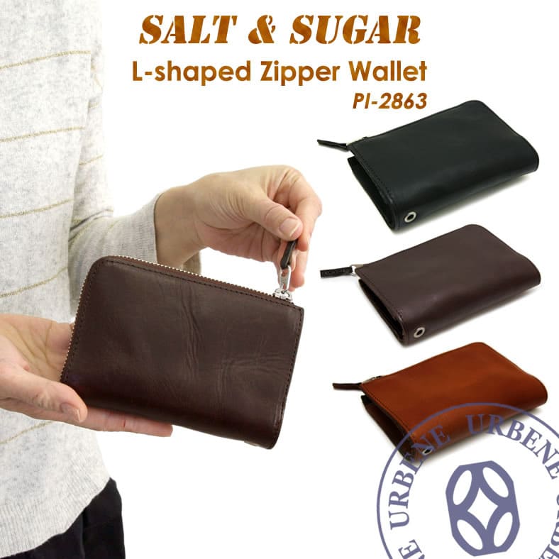 【クーポン2点で5 OFF】ソルト＆シュガー salt sugar PIN ピン リアルレザー L字ファスナーウォレット (pi-2863) 財布 小銭入れあり 送料無料 革財布 メンズ レディース 本革 小物 ブランド雑貨 ケース メンズ財布 楽天 おしゃれ アーベン 普段使い 実用的 2024年