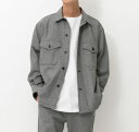 【 吸湿発熱機能シャツ 】長袖シャツ ジョンブル メンズ Johnbull プレスウォームCPOシャツ 長袖 アウター シャツジャケット ( JM243S07 ...