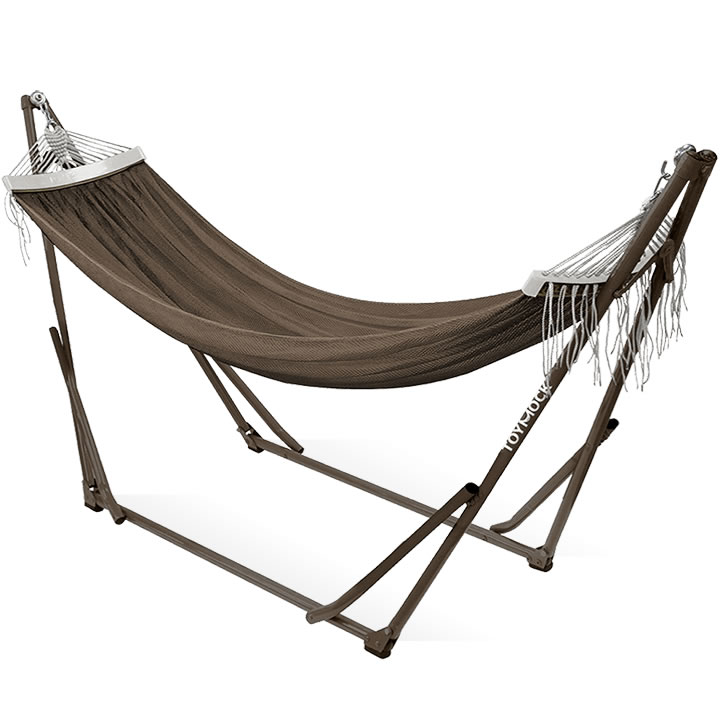 クーポン&【ポイント10倍】TOYMOCK トイモック ポータブル ハンモック (moz-17) ブラウン×ブラウン ホワイト×レインボー 自立式 スタンド 折りたたみ アウトドア 室内 キャンプ メンズ レディース おしゃれ アーベン 普段使い 実用的 2021年通販格安セール情報 楽天 通販