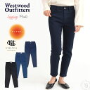 ウエストウッドアウトフィッターズ Westwood Outfitters あったか裏起毛 デニムジェギンスパンツ ストレッチ トリックジップ ストレートスリムデニム スキニーパンツ レギンス レディース ウエストゴム アーベン 送料込み